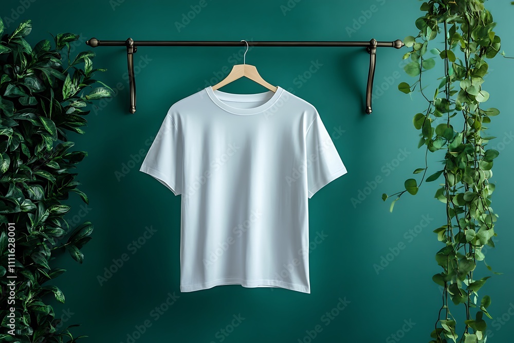 3D rendering white t-shirt mock up 3D rendering white t-shirt mock up