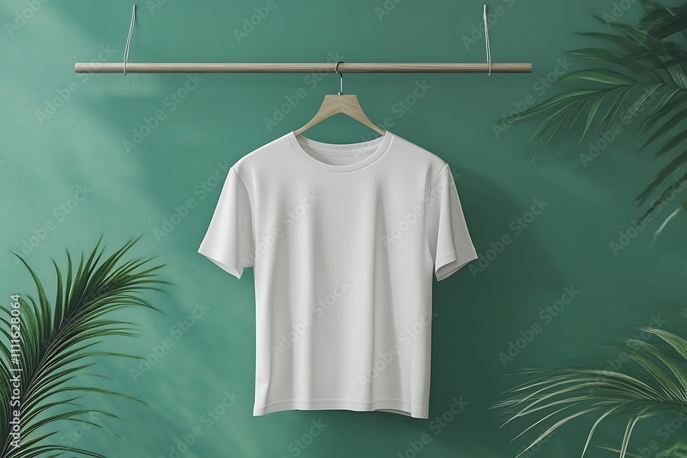 3D rendering white t-shirt mock up 3D rendering white t-shirt mock up