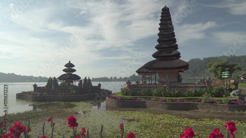 Pura Ulun Danu Beratan (Pura Bratan) in Bali, Indonesia photo