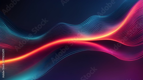 Abstract digital waves in vibrant colors, creating a sense of movement and energy.