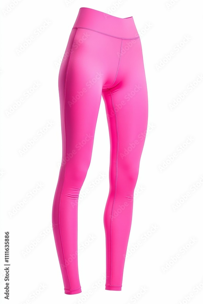 Pink form-fitting pants, isolated background. Pink form-fitting pants, isolated background.