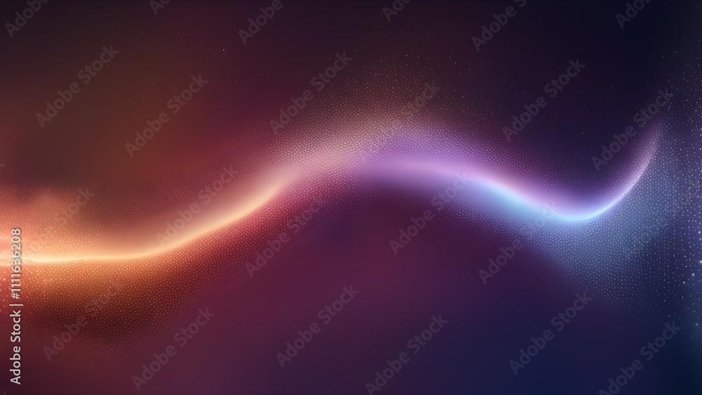 Abstract wave of light with gradient colors and a soft glow. Abstract wave of light with gradient colors and a soft glow.