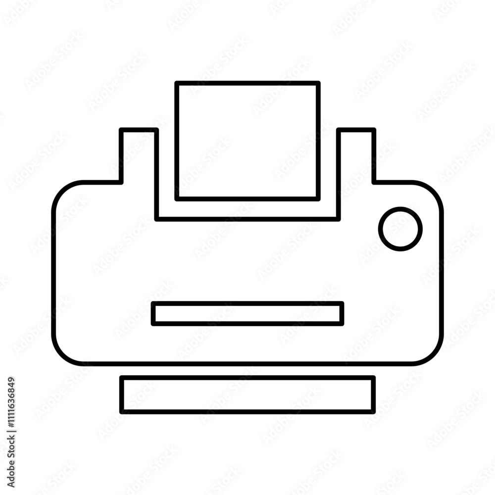 Printer icon in line style Printer icon in line style