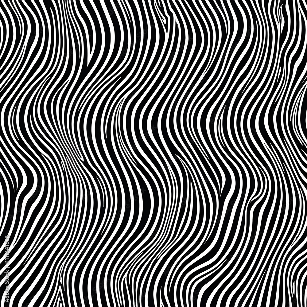 Minimalist Waves Black and White High-Contrast Design Minimalist Waves Black and White High-Contrast Design