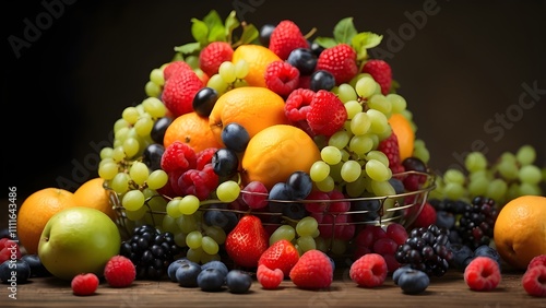 Fruits in the brain, the idea of eating and living healthily