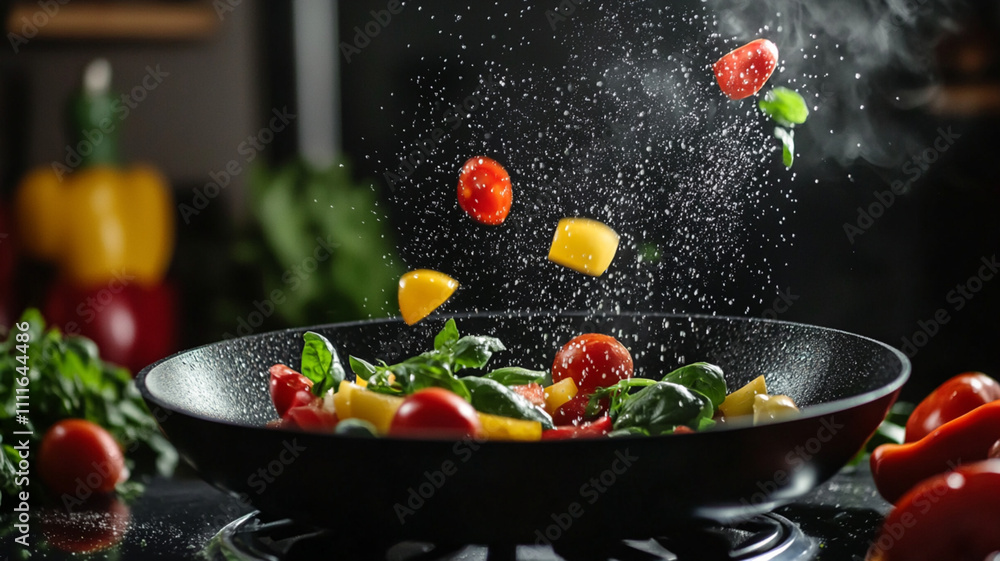 Food splashing out of the pot Food splashing out of the pot