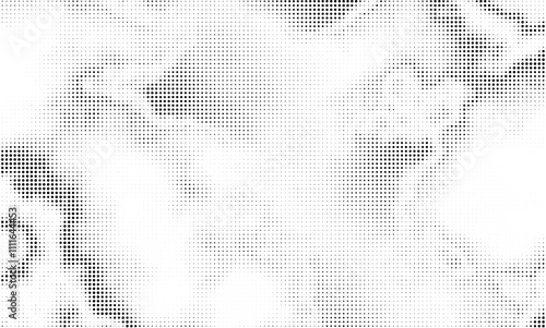 Monochrome printing raster, abstract vector halftone background.