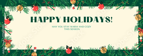christmas background with christmas tree
