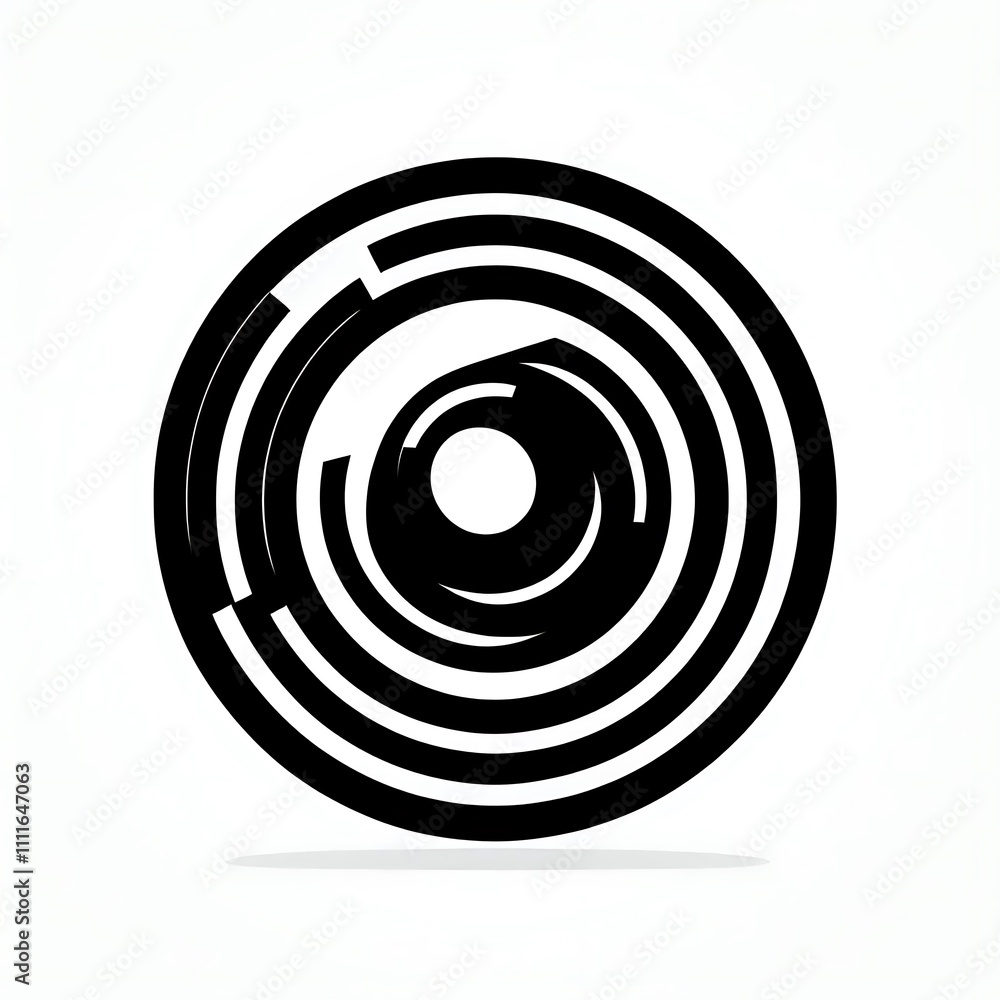 Abstract circular design with concentric patterns. Abstract circular design with concentric patterns.
