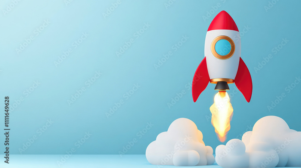 Rocket-powered light bulb symbolizing innovative ideas and explosive growth, vibrant colors, modern flat design, inspiring creativity and progress Rocket-powered light bulb symbolizing innovative ideas and explosive growth, vibrant colors, modern flat design, inspiring creativity and progress