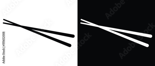 Chinese chopsticks icon. chopsticks flat vector icon. Simple  logo icon design vector illustration. chopsticks vector icons for web design isolated on white background. eps 10