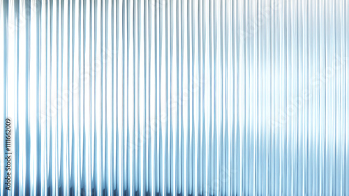 Seamless corrugated ribbed transparent glass texture.	