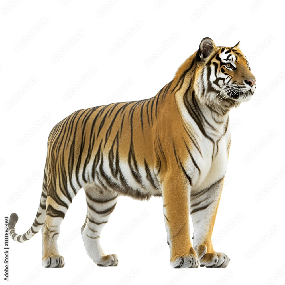 Obraz na plátně tiger isolated on white