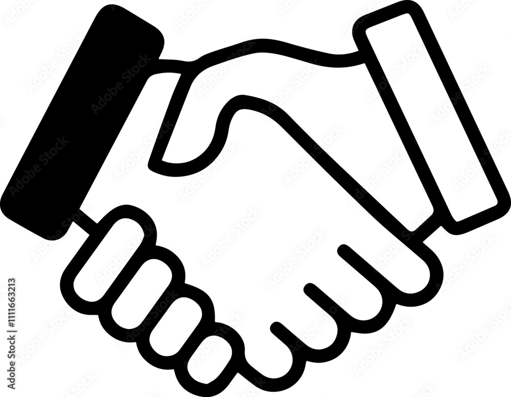 business handshake icon for templates. business handshake icon for templates.