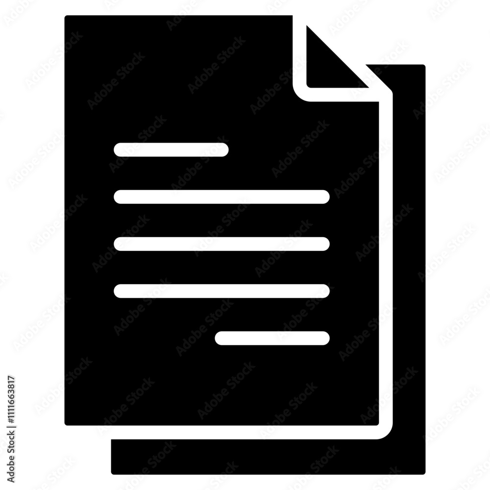 File icon solid vector File icon solid vector