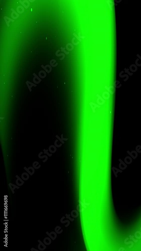 black and green abstract wallpaper vertical, Bright green light with sparkles on a dark background. Ideal for scifi, technology, or magical concepts in design projects. photo