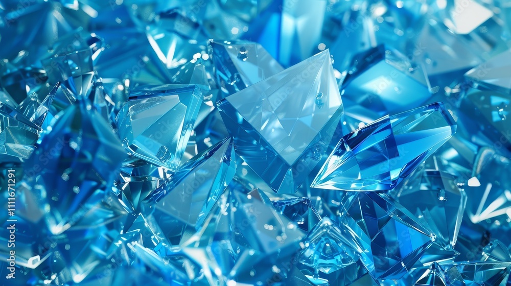 Shimmering bright blue crystals create a luxurious backdrop with intricate patterns, textures, and a glamorous effect. Evoking wealth and abundance, perfect for sophisticated designs Shimmering bright blue crystals create a luxurious backdrop with intricate patterns, textures, and a glamorous effect. Evoking wealth and abundance, perfect for sophisticated designs