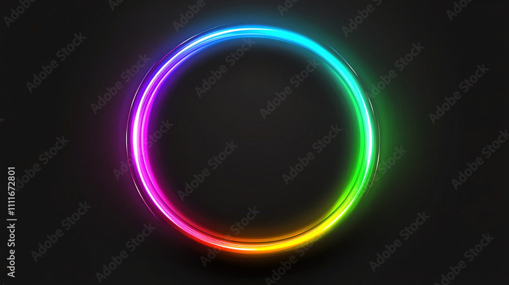 A vibrant, glowing circular design featuring a gradient of colors against a dark background. A vibrant, glowing circular design featuring a gradient of colors against a dark background.