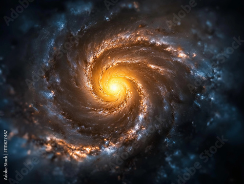 Spiral structure of the Whirlpool Galaxy M51 captured in space photo