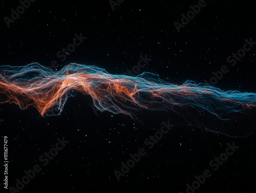 The glowing filaments of the Veil Nebula captured in detail