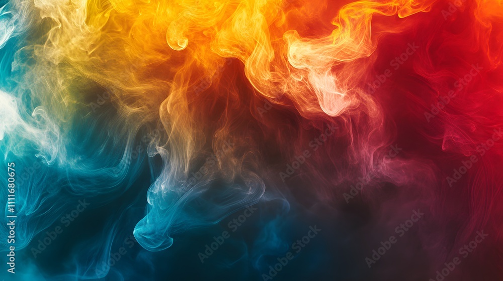 Abstract Colorful Smoke Swirls Background Image Abstract Colorful Smoke Swirls Background Image