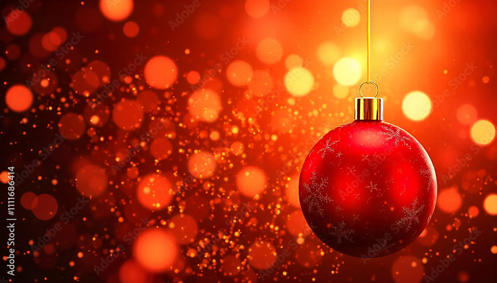 Red Christmas abstract background. Glowing background with golden dust, sparkles, shimmer, particles. New year mockup for celebrating. Generative ai Red Christmas abstract background. Glowing background with golden dust, sparkles, shimmer, particles. New year mockup for celebrating. Generative ai