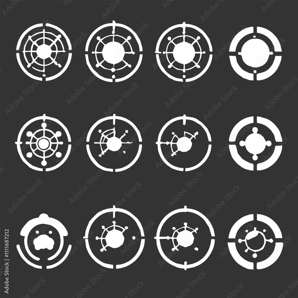 Logo icon collection design concept creative logo circle can be used for icon brand identity finance Logo icon collection design concept creative logo circle can be used for icon brand identity finance