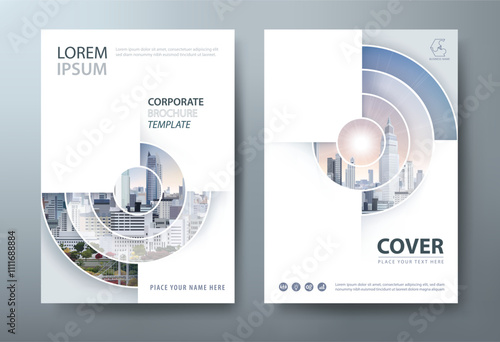 Annual report brochure flyer design template vector, Leaflet, presentation book cover templates, layout in A4 size