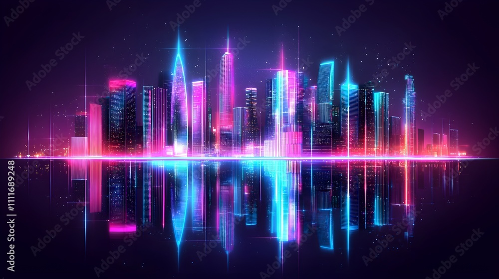 Colorful gradient skyscraper, surreal architecture, abstract urban landscape Colorful gradient skyscraper, surreal architecture, abstract urban landscape