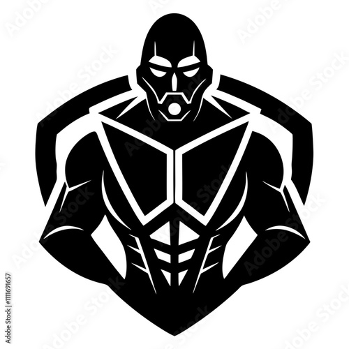 Atomic Cyborg Esport silhouette vector