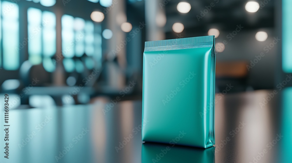 Teal Packaging Mockup Gym Fitness Health Supplement Pouch Teal Packaging Mockup Gym Fitness Health Supplement Pouch