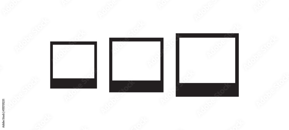 Polaroid photo frame mock up. Vector Illustration. Polaroid photo frame mock up. Vector Illustration.