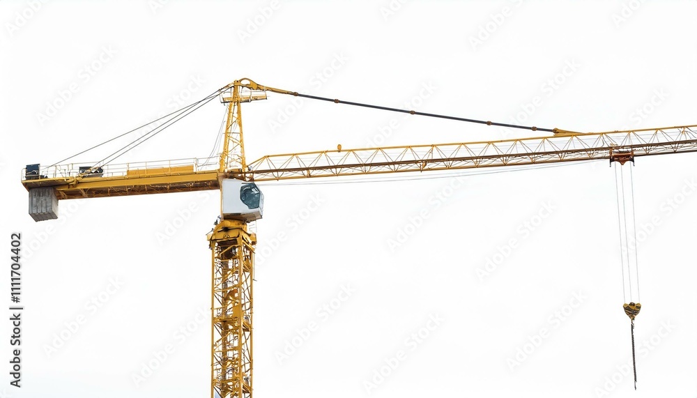 Building crane on isolated white background. Building crane on isolated white background.