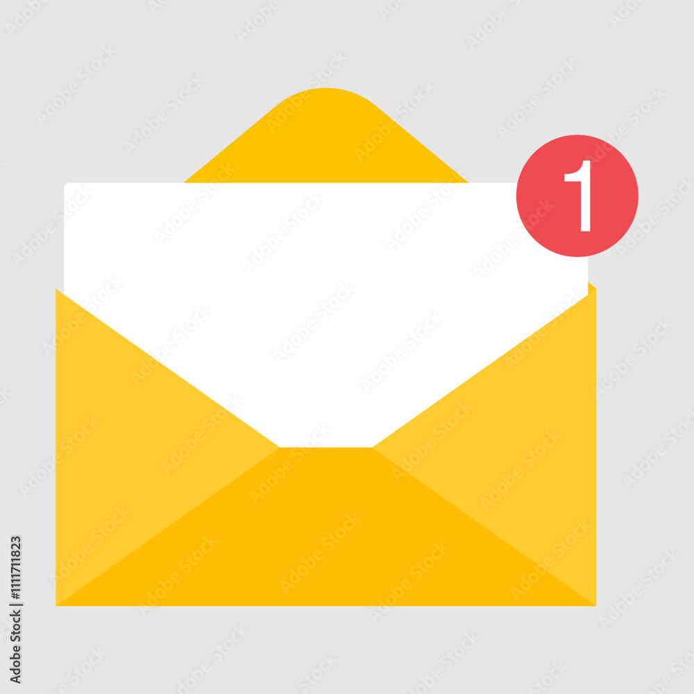 Email business icon, flat web client message sign, mail app vector illustration . Email business icon, flat web client message sign, mail app vector illustration .