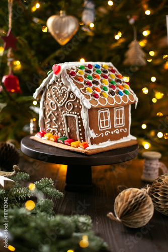 gingerbread house for christmas and new year