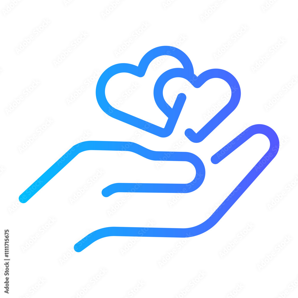 love Line Gradient Icon love Line Gradient Icon
