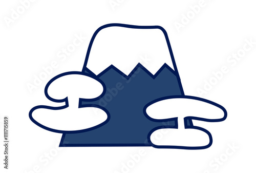 青い富士山