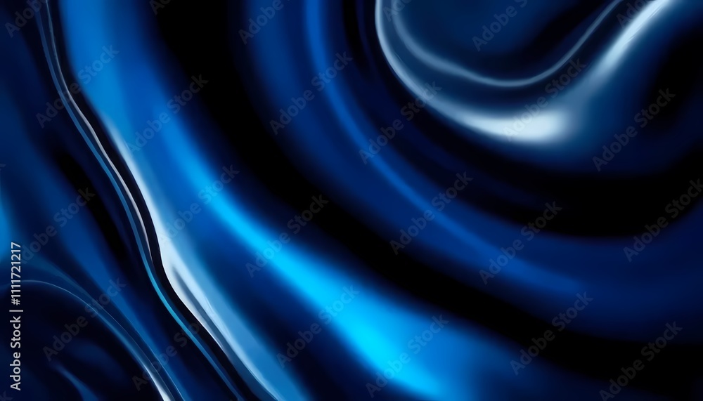 Obraz premium Black Clear Blue Liquid Serum Gel Texture