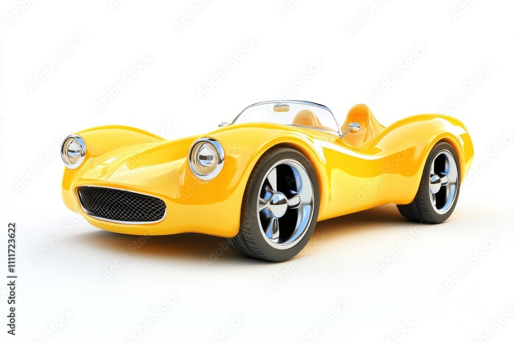 Sleek Yellow Roadster: Design, Speed, and Style; Classic Car Enthusiast's Dream Machine. Sleek Yellow Roadster: Design, Speed, and Style; Classic Car Enthusiast's Dream Machine.