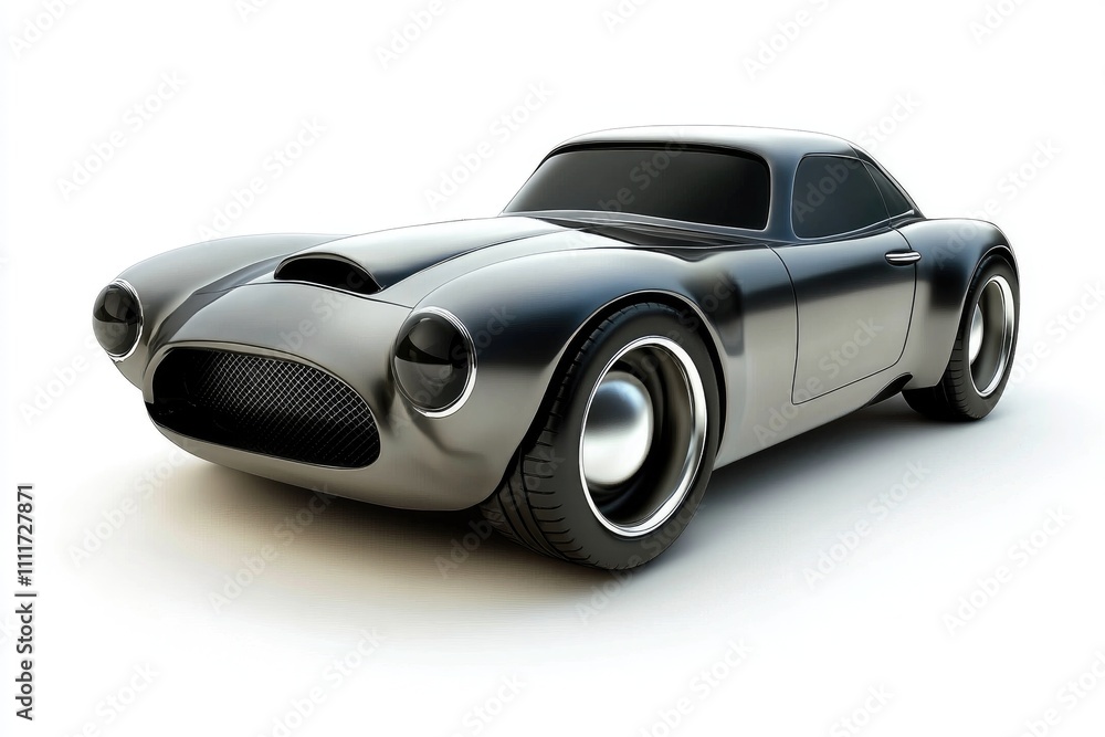 Sleek Sports Car Design: Chrome Wheels, Coupe Body, Powerful Engine, Smooth Ride, Classic Style, Retro Aesthetics, Futuristic Features, Luxury Vehicle, Metal Body, Sleek Sports Car Design: Chrome Wheels, Coupe Body, Powerful Engine, Smooth Ride, Classic Style, Retro Aesthetics, Futuristic Features, Luxury Vehicle, Metal Body,