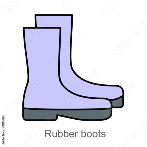 Rubber boots