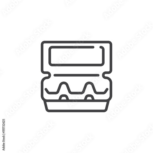 Egg Carton line icon