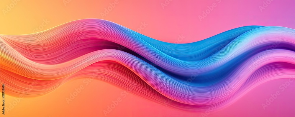 Colorful wave design with gradients on a vibrant background. Colorful wave design with gradients on a vibrant background.