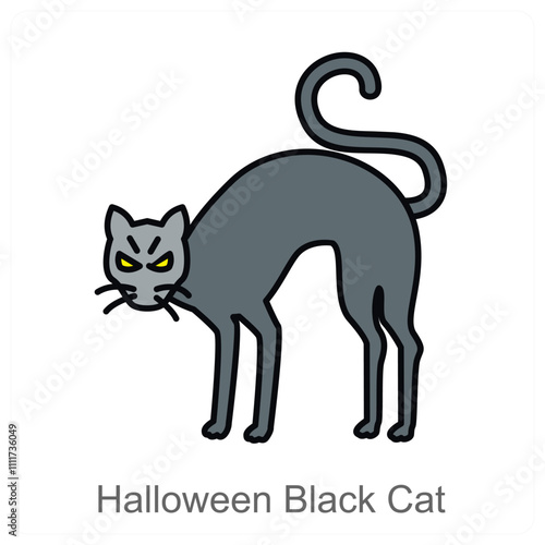 Halloweeen Black Cat photo