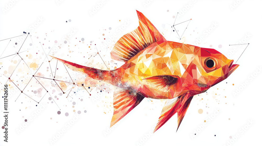 Abstract mash line and point shark on white background with an inscription. Starry sky or space, consisting of stars and the universe. Vector animal illustration Abstract mash line and point shark on white background with an inscription. Starry sky or space, consisting of stars and the universe. Vector animal illustration