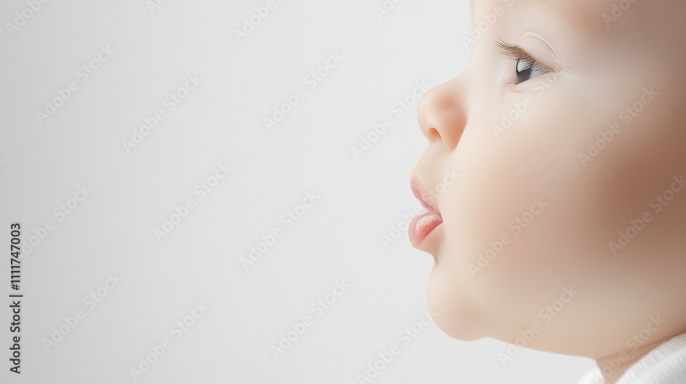 A baby with a mouth open and a look of surprise on its face A baby with a mouth open and a look of surprise on its face