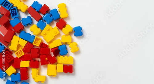 Colorful scattered building...