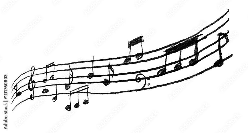 artistic pencil sketched music symbols artistic pencil sketched music symbols