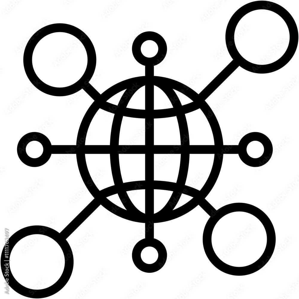 Digital Connectivity Icon Digital Connectivity Icon
