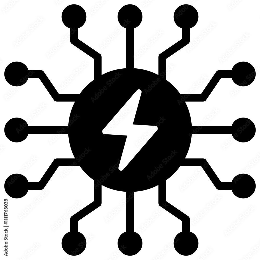 Smart Grid Icon Smart Grid Icon